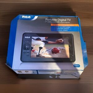 RCA Portable Digital TV 7” LCD – Rechargeable, ATSC/NTSC, Antenna, Remote